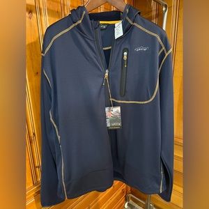 Orvis/ Navy Blue/ XXL/ Fleece Hoody